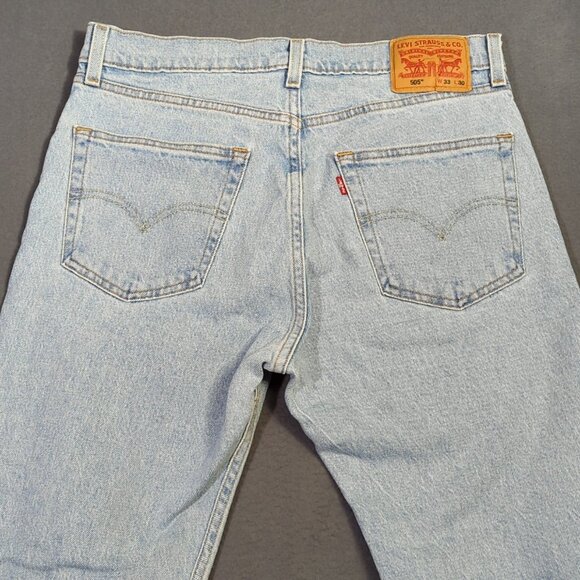 Levi's Jeans Men's 33x30 Blue 505 Regular Fit Straight Leg Denim - Picture 3 of 11